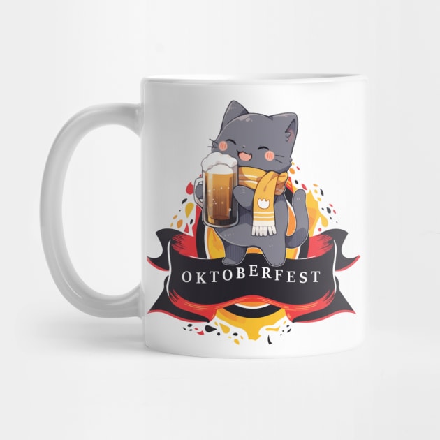 Oktoberfest Octoberfest Cat Loves Beer by Underground Cargo